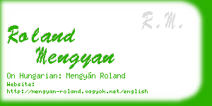 roland mengyan business card